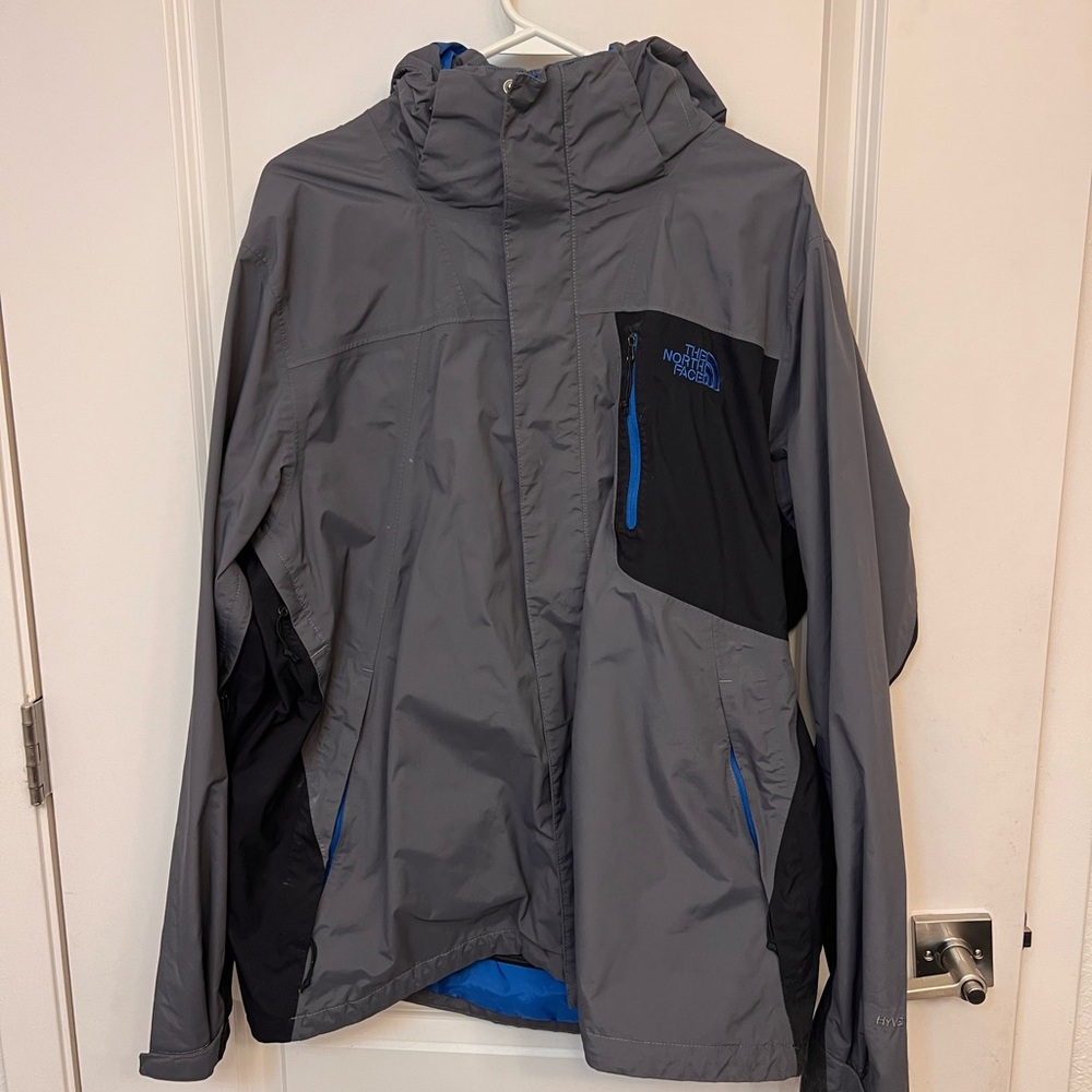 The North Face Mountain Light Jacket (Vanadis Grey/TNF Black) Men's Coat Size L - Picture 3 of 5